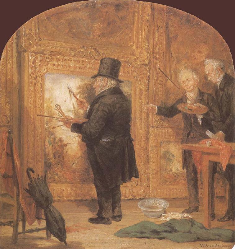 William Parrott Turner on Varnishing Day Sweden oil painting art
